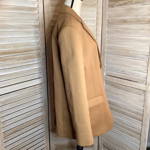 Sir Andre Oversized Heavy Cotton Blend Blazer Jacket Camel Tan 1 S $525 - Picture 9 of 12